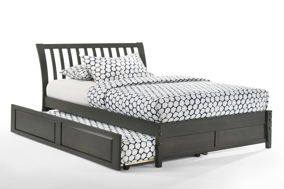 Night and Day Furniture Platform Beds Queen / Stonewash / Platform Bed with trundle bed Nutmeg Platform Bed - 5 Colours Available