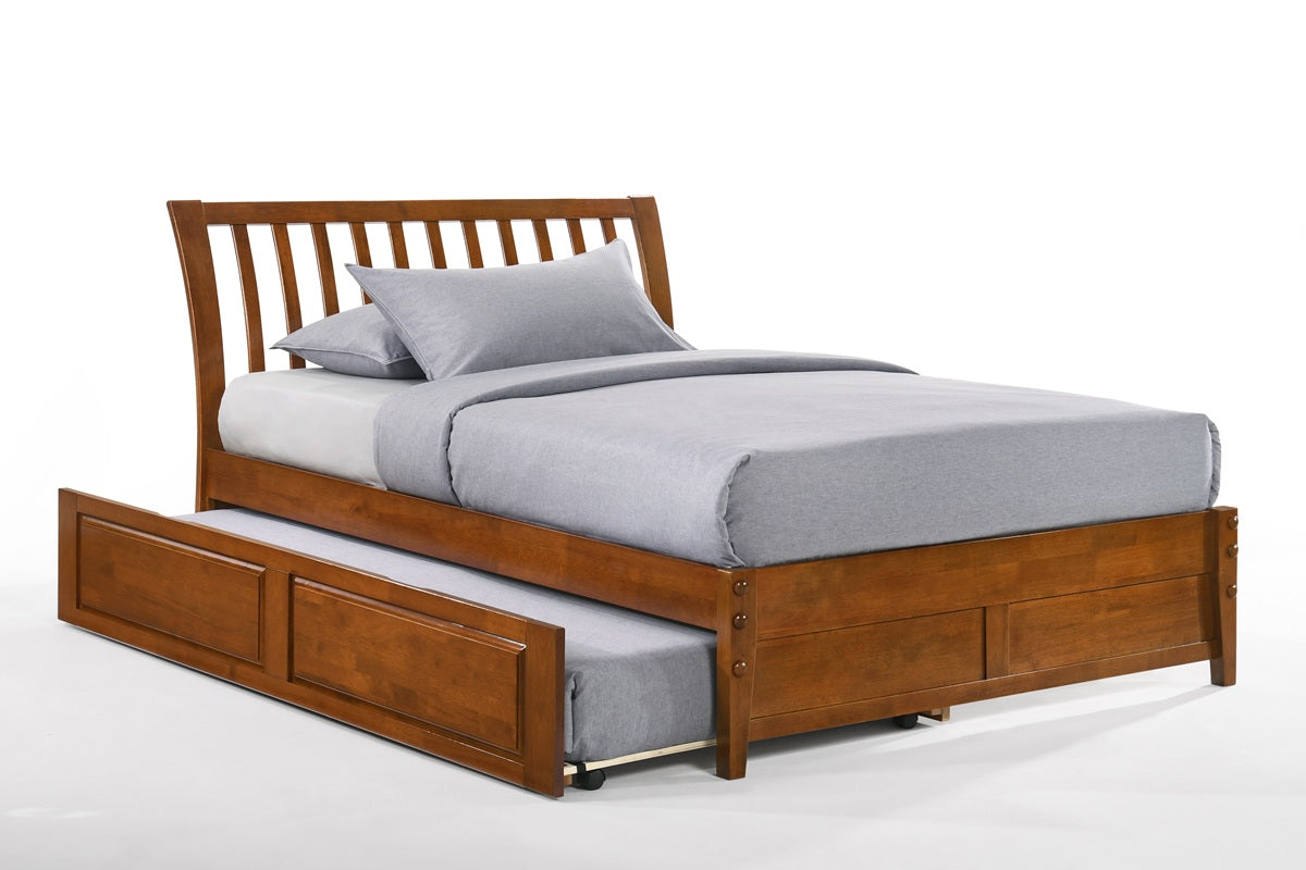 Night and Day Furniture Platform Beds Queen / Cherry / Platform Bed with trundle bed Nutmeg Platform Bed - 5 Colours Available
