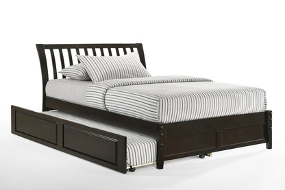 Night and Day Furniture Platform Beds Queen / Dark Chocolate / Platform Bed with trundle bed Nutmeg Platform Bed - 5 Colours Available