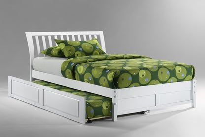 Night and Day Furniture Platform Beds Queen / White / Platform Bed with trundle bed Nutmeg Platform Bed - 5 Colours Available
