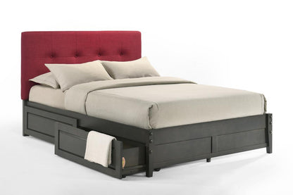 Night and Day Furniture Platform Beds Twin / Stonewash / Platform Bed with set of 2 storage drawers Paprika Platform Bed - 5 Colors Available