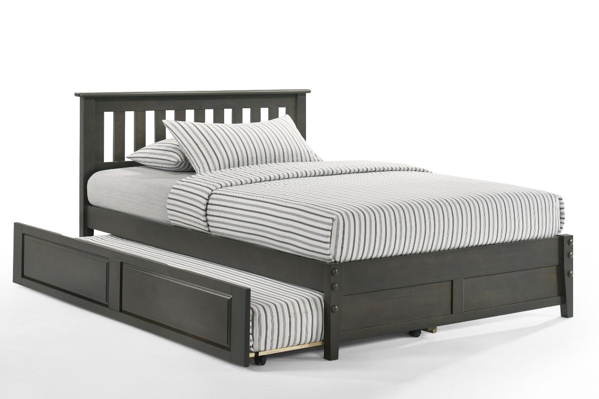 Night and Day Furniture Platform Beds Queen / Stonewash / Platform Bed with trundle bed Rosemary Platform Bed - 5 Colours Available