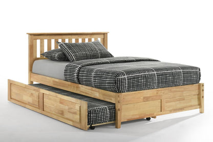 Night and Day Furniture Platform Beds Queen / Natural / Platform Bed with trundle bed Rosemary Platform Bed - 5 Colours Available
