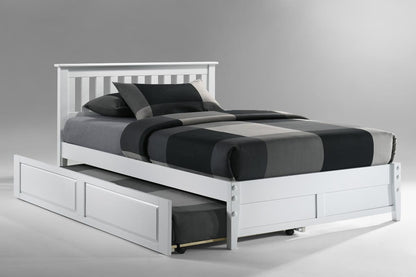 Night and Day Furniture Platform Beds Queen / White / Platform Bed with trundle bed Rosemary Platform Bed - 5 Colours Available
