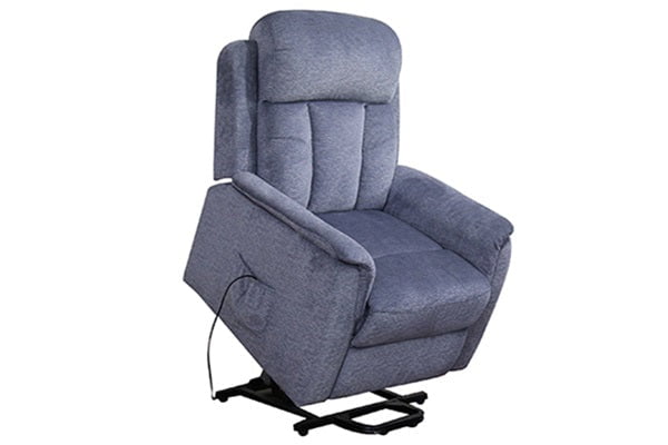 Primo Lift Chair Chenille Grey Stetson Power Lift and Rise Chair