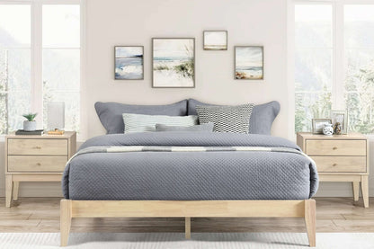 Sinca Platform Beds Full / Natural / Add 1 Nightstand Layla Headboard with Willa Platform Bed
