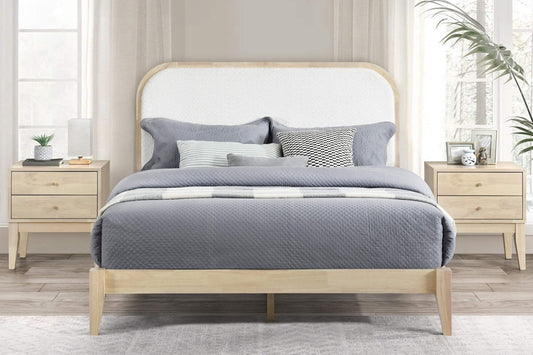 Sinca Platform Beds Full / Natural / No Layla Headboard with Willa Platform Bed