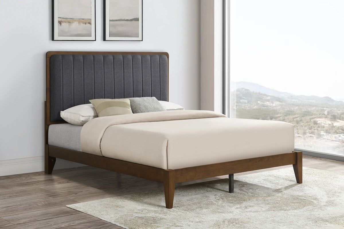 Sinca Platform Beds Full / Walnut / No George Headboard with Willa Platform Bed