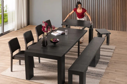 Transformer Table Indoor Furniture Smoked Hickory Transformer Indoor Dining Set - The Host