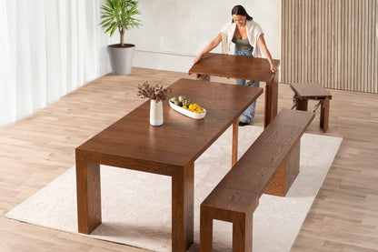 Transformer Table Indoor Furniture American Walnut Transformer Indoor Dining Set - The Practical