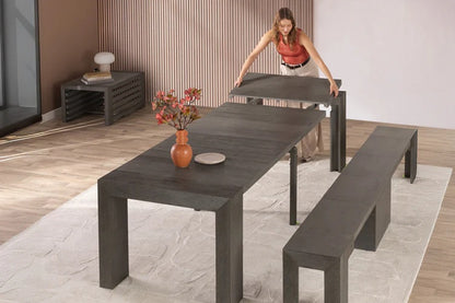 Transformer Table Indoor Furniture American Silver Birch Transformer Indoor Dining Set - The Practical