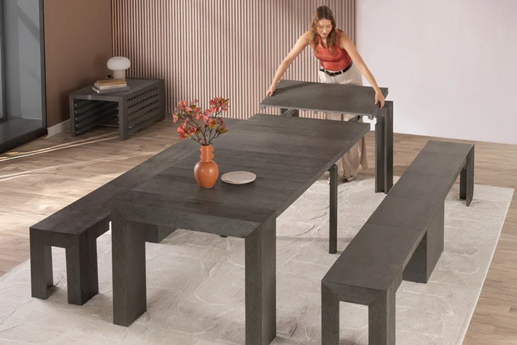 Transformer Table Indoor Furniture American Silver Birch Transformer Indoor Dining Set - The Gathering