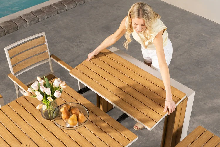 Transformer Table Outdoor Furniture Transformer Outdoor Dining Set - The Practical