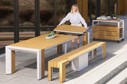 Transformer Table Outdoor Furniture Transformer Outdoor Dining Set - The Practical