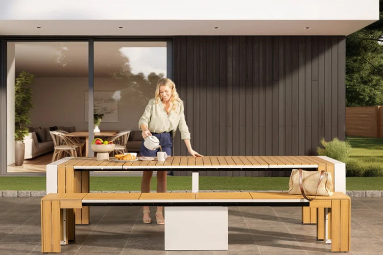 Transformer Table Outdoor Furniture Transformer Outdoor Dining Set - The Practical