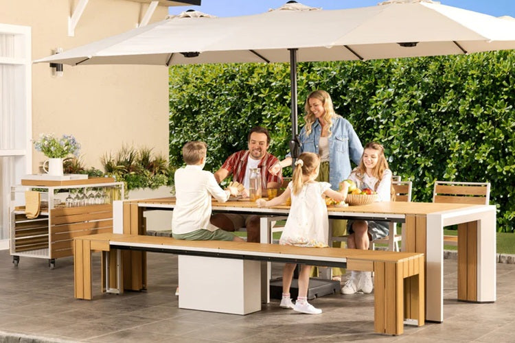 Transformer Table Outdoor Furniture Transformer Outdoor Dining Set - The Host