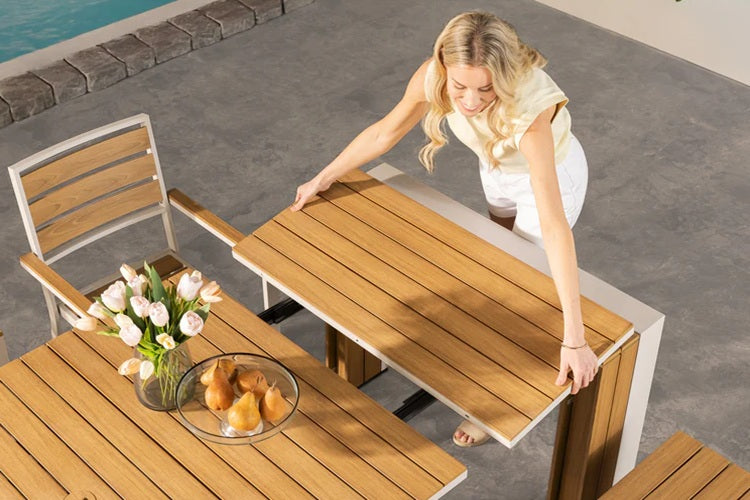 Transformer Table Outdoor Furniture Transformer Outdoor Dining Set - The Host