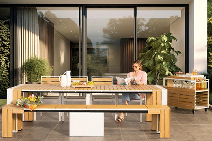 Transformer Table Outdoor Furniture Transformer Outdoor Dining Set - The Host