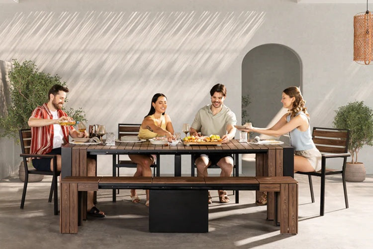 Transformer Table Outdoor Furniture Transformer Outdoor Dining Set - The Host