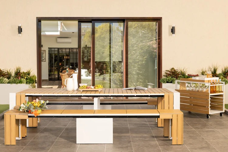 Transformer Table Outdoor Furniture Transformer Outdoor Dining Set - The Gathering