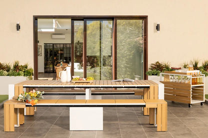 Transformer Table Outdoor Furniture Transformer Outdoor Dining Set - The Gathering