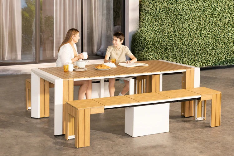 Transformer Table Outdoor Furniture Transformer Outdoor Dining Set - The Gathering