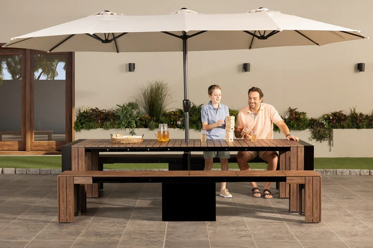 Transformer Table Outdoor Furniture Transformer Outdoor Dining Set - The Gathering