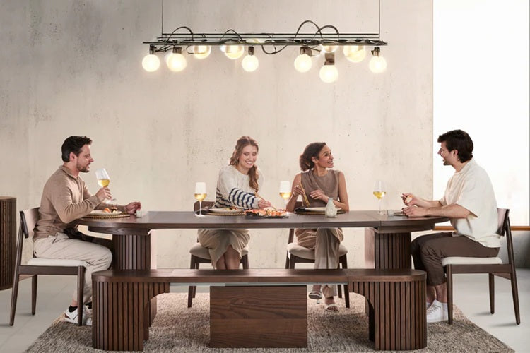Transformer Table Round Dining Furniture Transformer Round Dining Set - The Host
