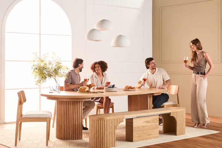 Transformer Table Round Dining Furniture Transformer Round Dining Set - The Host