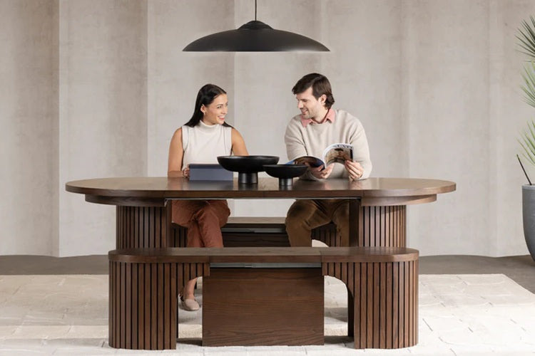 Transformer Table Round Dining Furniture Transformer Round Dining Set - The Gathering