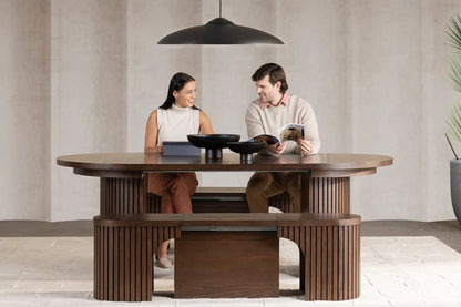 Transformer Table Round Dining Furniture Transformer Round Dining Set - The Gathering