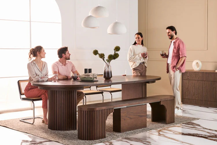 Transformer Table Round Dining Furniture Transformer Round Dining Set - The Practical