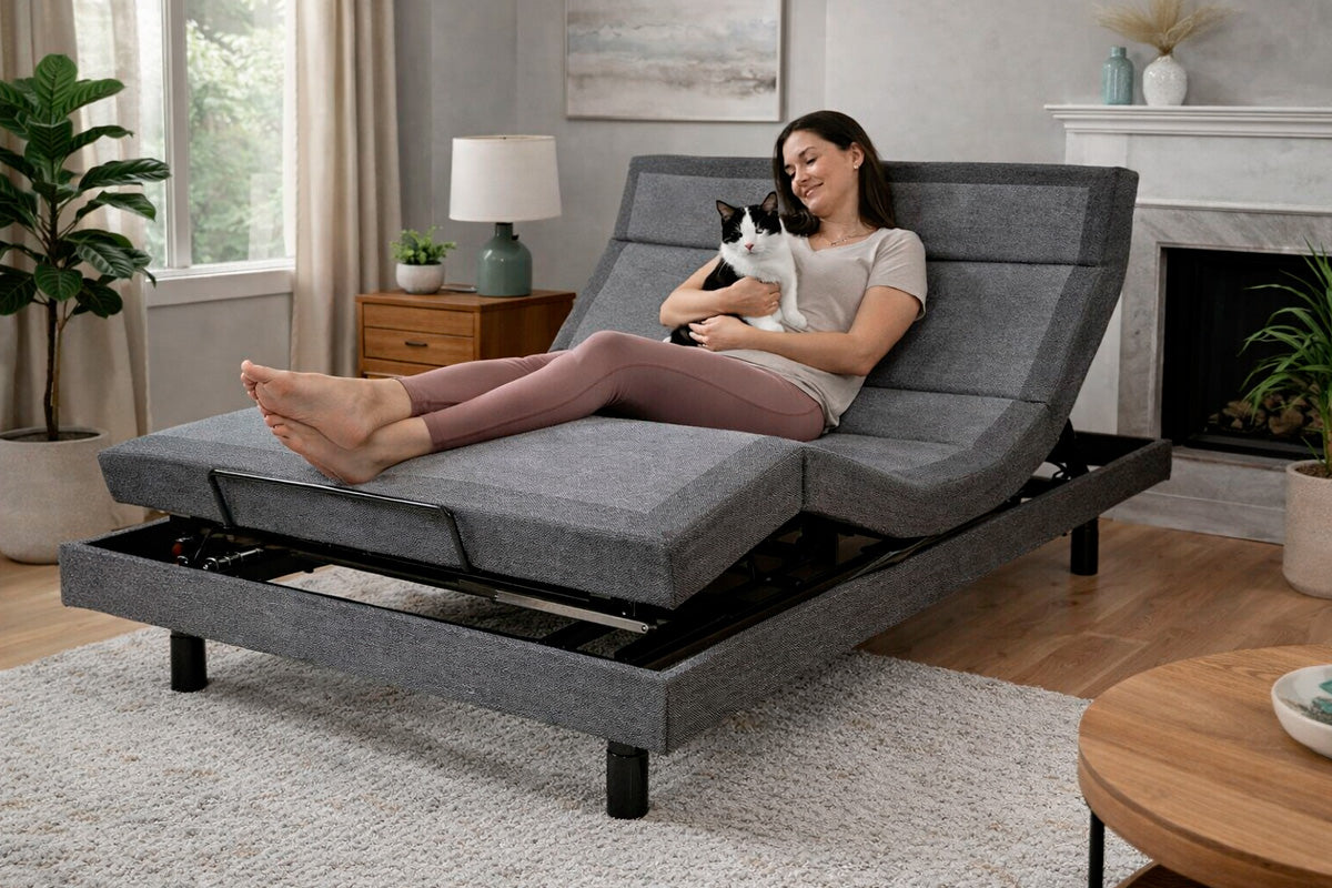 W. Silver Products Electric Adjustable Beds Winchester Pillow Tilt Wall Hugger (GS-72) - Queen