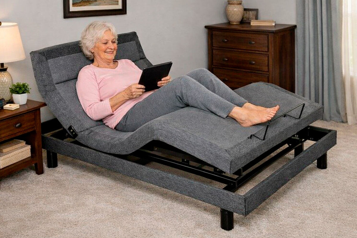 W. Silver Products Electric Adjustable Beds Winchester Pillow Tilt Wall Hugger (GS-72) - Twin XL