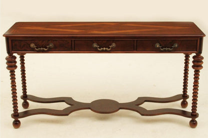 Best Sleep Centre Opportunity Buys Wayfair Returns Lot 693 - Walnut Narrow 3 Drawer Console/Sofa/Entrance Table