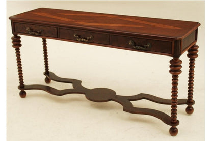 Best Sleep Centre Opportunity Buys Wayfair Returns Lot 693 - Walnut Narrow 3 Drawer Console/Sofa/Entrance Table