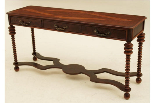 Best Sleep Centre Opportunity Buys Wayfair Returns Lot 693 - Walnut Narrow 3 Drawer Console/Sofa/Entrance Table