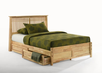 Night and Day Furniture Bedroom Twin / Natural / 1 Pair Underbed Drawers Solstice (K-Series)