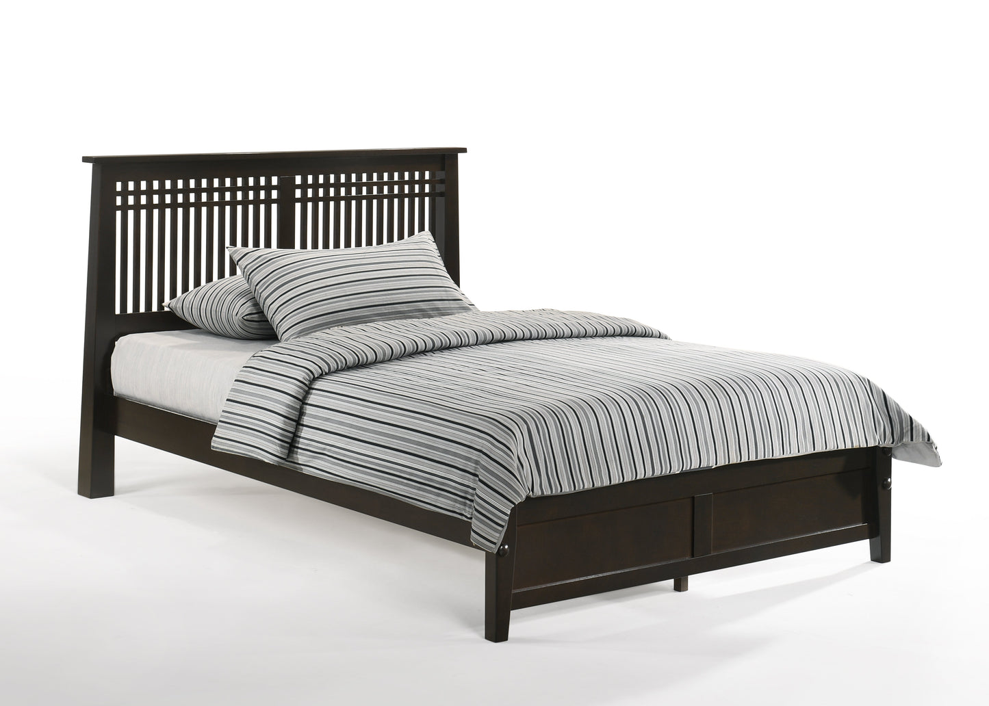 Night and Day Furniture Bedroom Twin / Chocolate / No Underbed Drawers Solstice (K-Series)