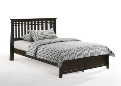 Night and Day Furniture Bedroom Twin / Chocolate / No Underbed Drawers Solstice (K-Series)