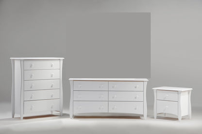 Night and Day Furniture Bedroom White / 3 Piece Bundle (No Mirror) Clove Case Goods