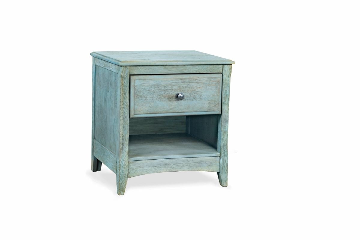 Night and Day Furniture Bedroom Antique Blue / Nightstand Secrets Case Goods - Many Colors To Choose From