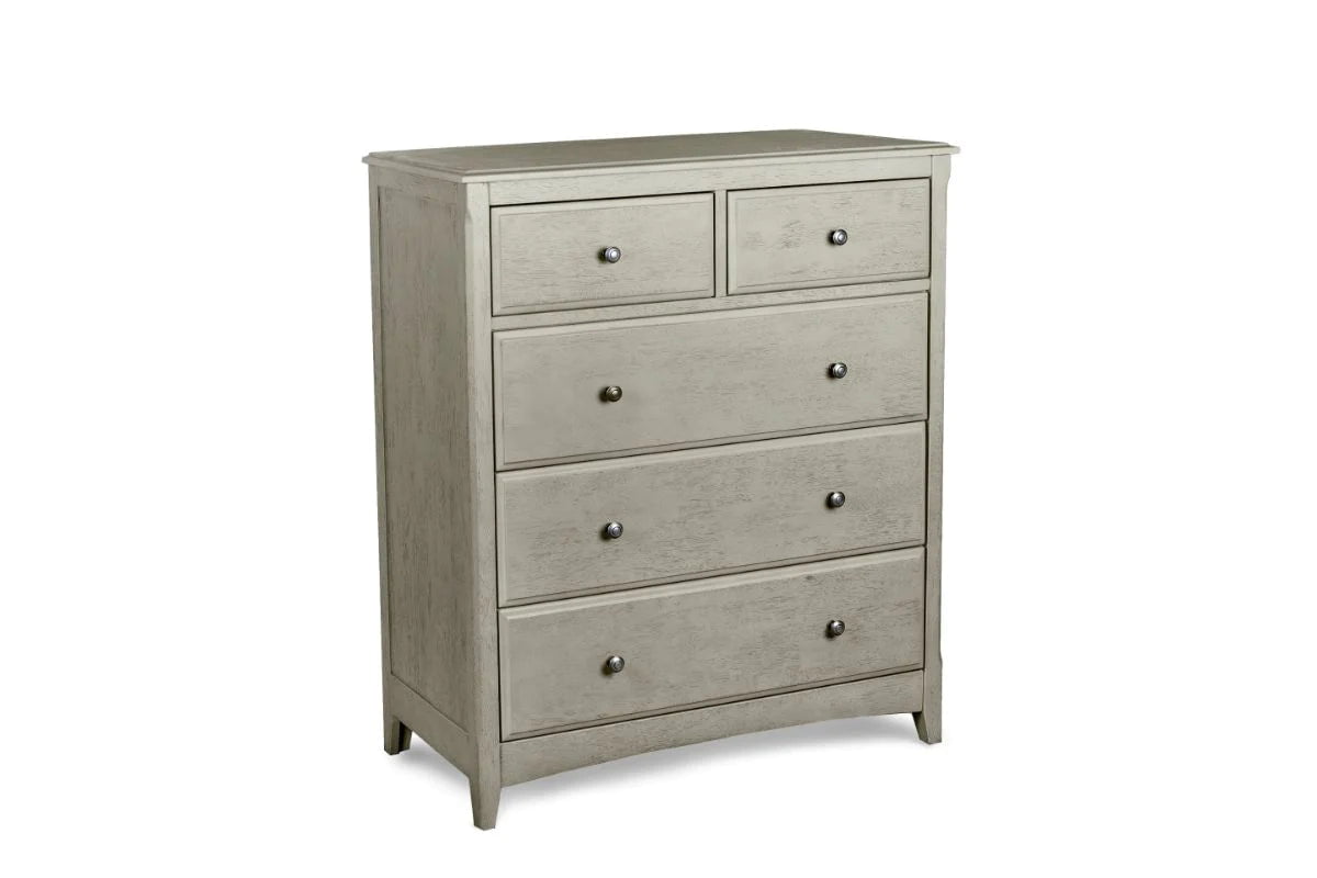 Night and Day Furniture Bedroom Secrets 5 Drawer Chest - Brushed Driftwood