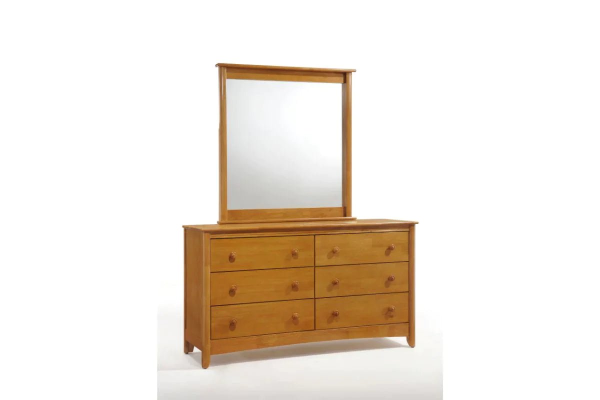 Night and Day Furniture Bedroom Medium Oak / Dresser Without Mirror Secrets 7 Drawer Dresser - Many Colors To Choose From