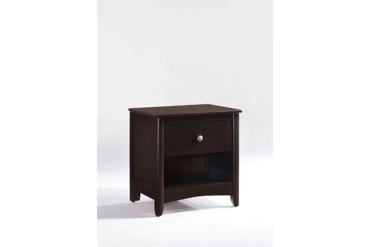 Night and Day Furniture Bedroom Dark Chocolate Secrets Nightstand - Many Colors To Choose From