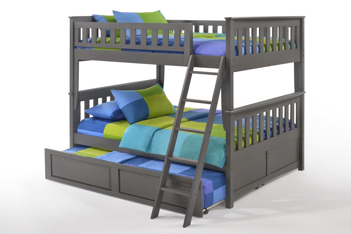 Night and Day Furniture Bunk Beds Peppermint Twin over Full Stair Bunk Bed