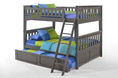 Night and Day Furniture Bunk Beds Peppermint Twin over Full Stair Bunk Bed