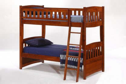 Cinnamon Twin Over Twin Bunk Bed
