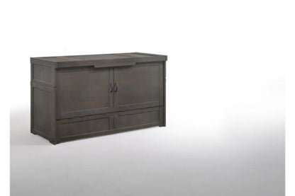 Night and Day Furniture Cabinet Beds Stonewash Murphy Cube Cabinet Bed