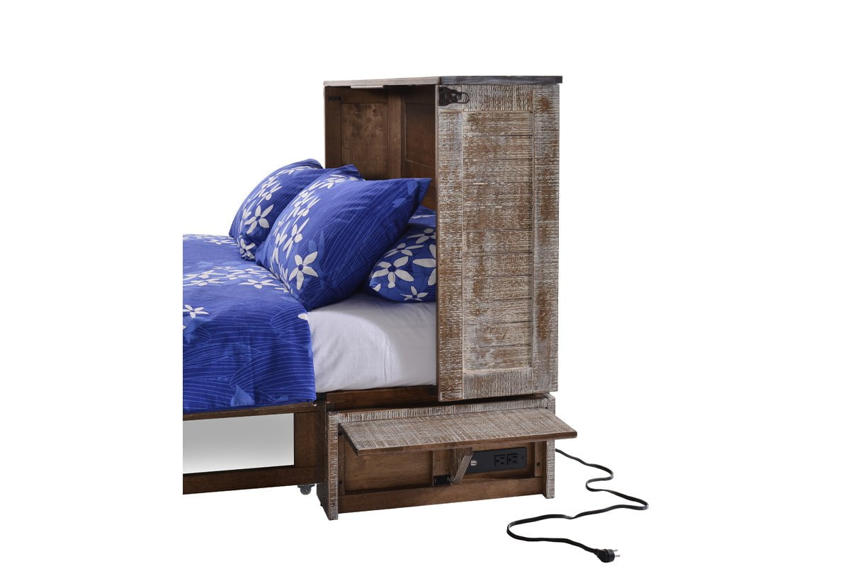 Night and Day Furniture Murphy Cabinet Beds White Bark Poppy Murphy Cabinet Bed